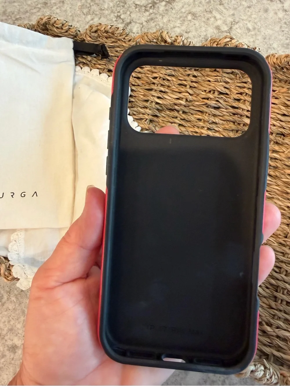 Burga 17 pro MAX Sardines Pink Fish Tin phone case - Brand New